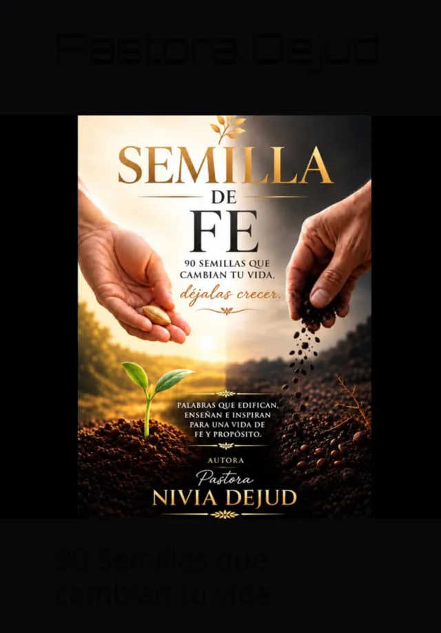 Portada del libro 90 semillas de fe, de la pastora Nivia Dejud